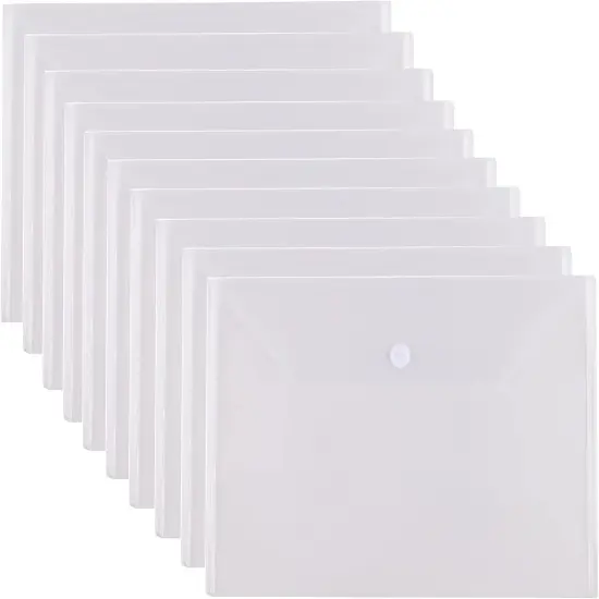 Clear Large Plastic Envelopes - 10 pack {1}