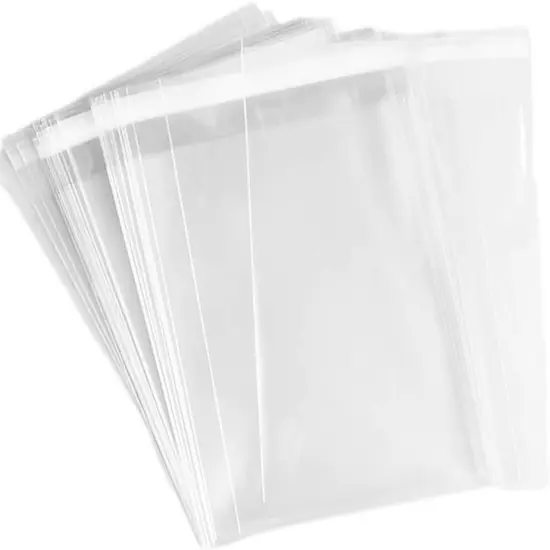 150 Pcs 5-1/2'' x 7-1/2'' Clear Cellophane Cello Bags {1}