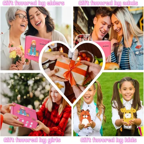 2pcs - Crochet Kit (Tiger & Giraffe) {5}