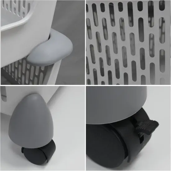 4-Tier Storage Basket Cart {2}