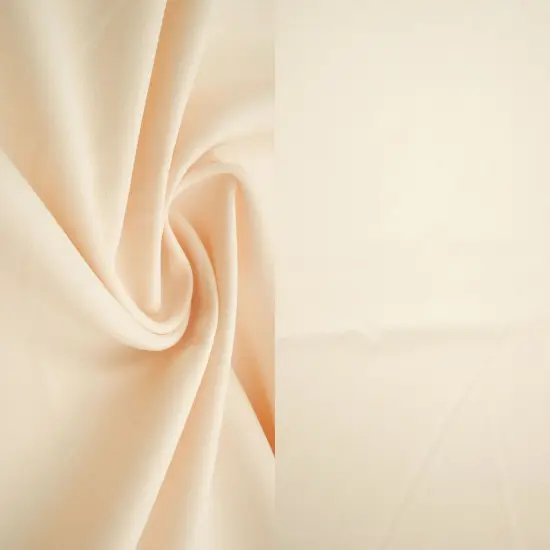 1 Yard Barbie Solid Knit Fabric, 57/58&Prime; Wide Polyester Spandex Blend BEIGE {1}