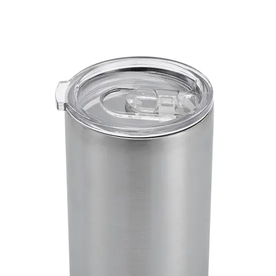 Makerflo 12 oz Thick Duozie Stainless Steel Can Cooler with Clear Splash Proof Lid | Craft-Ready for DIY Gifts & Personalization (Epoxy, UV DTF, Vinyl, and Laser Engraving) {3}