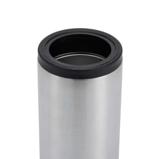Makerflo 12 oz Thick Duozie Stainless Steel Can Cooler with Clear Splash Proof Lid | Craft-Ready for DIY Gifts & Personalization (Epoxy, UV DTF, Vinyl, and Laser Engraving) {4}