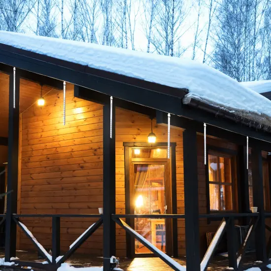 Northlight LED Dripping Icicle Christmas Light Tubes - Polar White - 15' Clear Wire - 10ct {1}