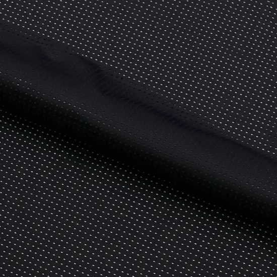 1 Yard Spirit Recycled Nylon Lycra Tricot Mesh Fabric 36" x 60" Length by Width Black {1}