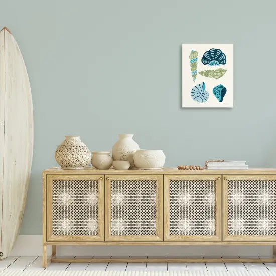 Stupell Industries Blue Shell Collection Canvas Wall Art Design by Yvette St. Amant {2}