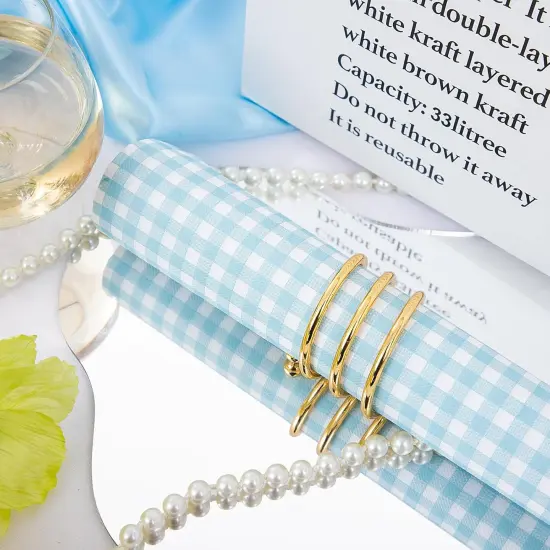 150Pack Baby Blue Paper Checkered Napkins - 3 Ply Disposable Blue and White Gingham Napkins Guest Dinner Napkins Paper for Bathroom Picnic BBQ Birthday Easter {3}