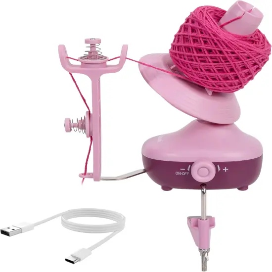 Electric Yarn Winder &ndash; 10oz Large Capacity Wool Ball Winder with Dual-Spring Tension & Stepless Speed Control {2}