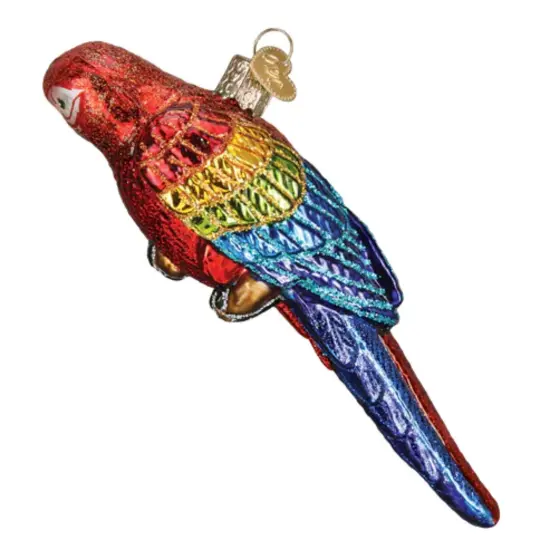 Old World Christmas 1.75 In Tropical Parrot Christmas Tree Ornament , Talk Brightly Colored Plumage Multicolored {2}