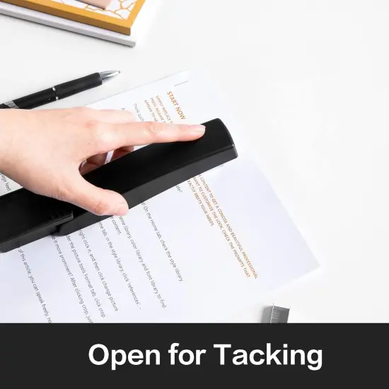 Desktop Stapler, Office Stapler, 25 Sheet Capacity, Includes 1000 Staples and Staple Remover, Black {3}