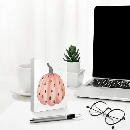 Pumpkin Baby Shower Decor Wood Box Sign {5}