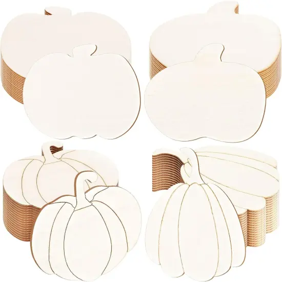 32 Pcs Thanksgiving Wooden Pumpkin {1}