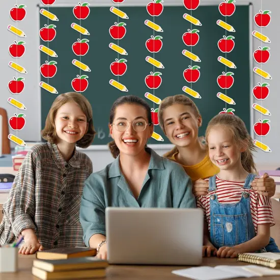 41Ft 5 Pcs Pencil Apples Garland {3}