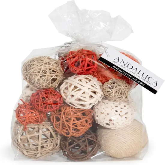 Decorative Balls Bag Bowl Filler Home Decor (Orange) {1}