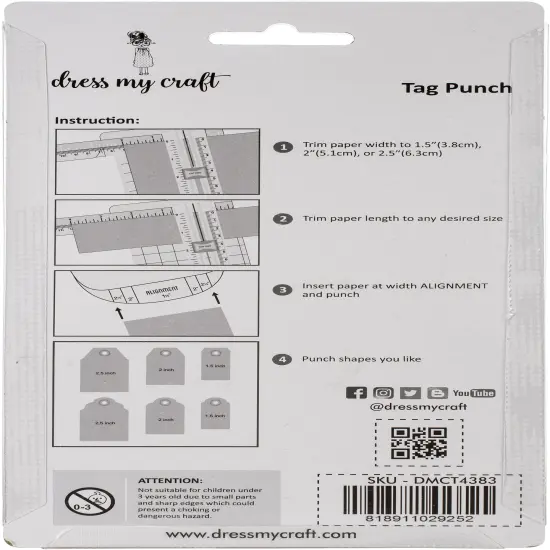 Dress My Craft Designer Punch-Rectangular Tag {4}