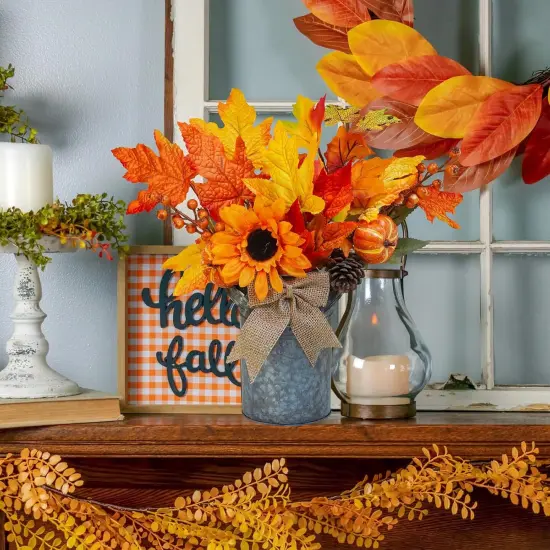 1 Pc Fall Farmhouse Centerpiece Rustic Metal Milk {5}