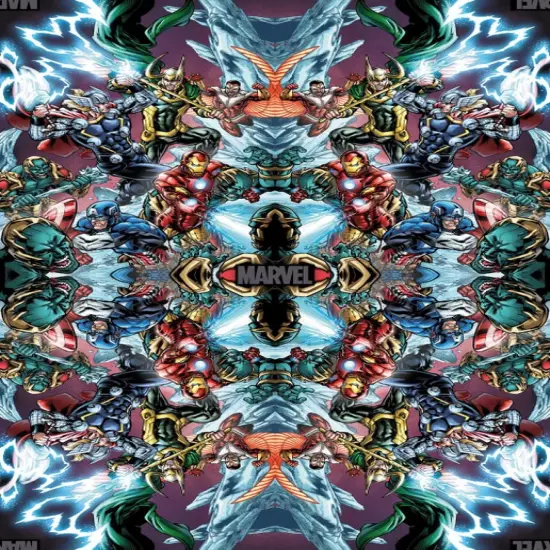 Licensed Marvel Prints Marvel Avengers Marvel Strikes Cotton Fabric by the Yard {1}