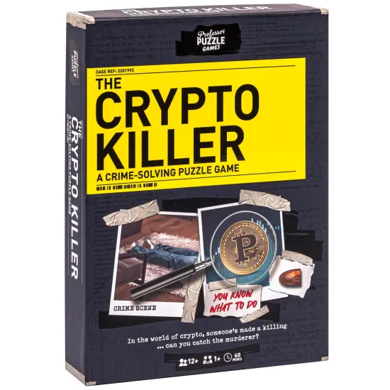 Professor Puzzle: The Crypto Killer - A Crime-Solving Puzzle Game, Assess Clues & Catch The Killer, Party Mystery Investigation, Ages 12+, 1+ Players {1}