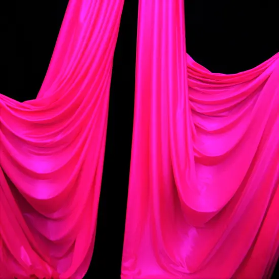 1 Yard Low Stretch Neon Pink Tricot Polyester Fabric 108&Prime;-120&Prime; Wide {1}