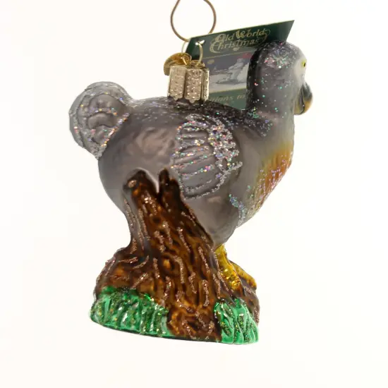 Old World Christmas 3.5 Inch Dodo Bird Tree Ornament , Extinct Gray {2}