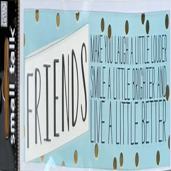 Me & My Big Ideas Small Talk Friends Dimensional Title Sticker {1}