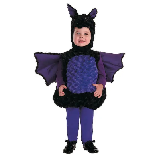 Toddler Bat Halloween Costume Black Wings Hooded Outfit Infant {1}