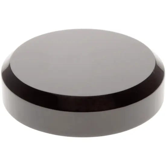 Plymor Black Acrylic Beveled Round Display Base, 4" W x 4" D x 1" H {1}