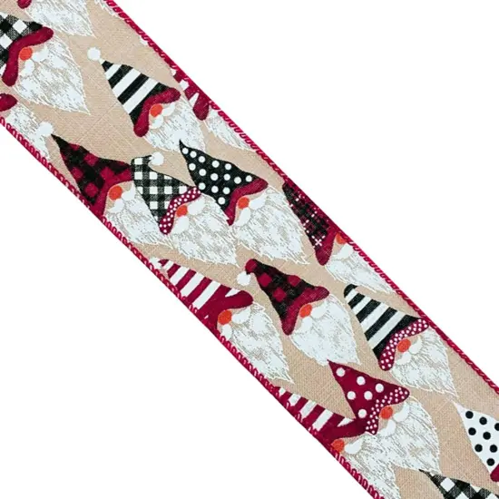 Designer' Shop Holiday Gnomes wired edge ribbons WR 63-5133 2.5" x 10 yards {4}