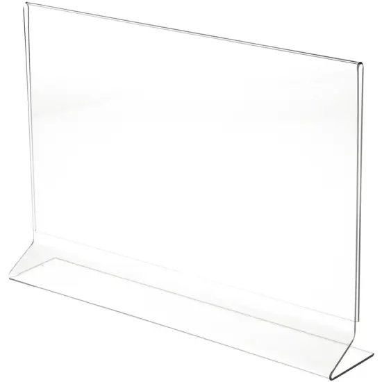 Plymor Clear Acrylic Sign Display / Literature Holder (Side-Load), 14" W x 8.5" H {2}