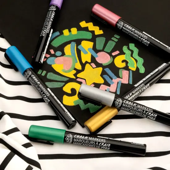 MARK-2803 | 6PC 2mm Metallic Chalk Marker Set {2}