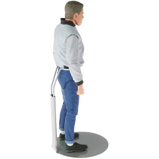 Plymor DSP-4125S Silver Adjustable Doll Stand, fits 7, 7.5, 8, 8.5, and 9 inch Slim Waist Dolls or Action Figures, Waist is 1.125" - 1.5" wide, 3.25" - 4" around {6}