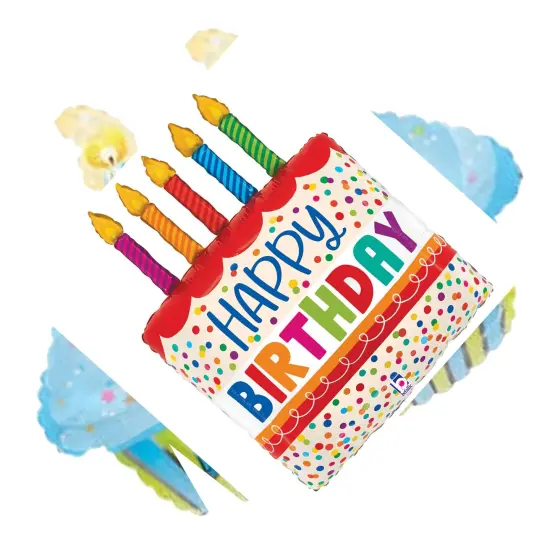 Betallic&reg; 30 Inch Birthday Cake Bright Candles {3}