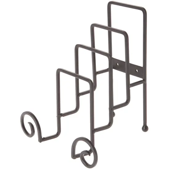 Bard's Wrought Iron 4 Plate Table Stand, 8.5" H x 7" W x 6.25" D (For 6" - 9" Plates) {1}