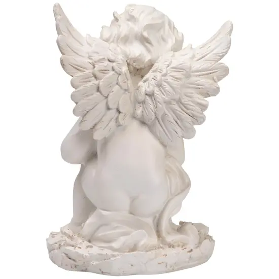 Northlight Reaching Cherub Angel Outdoor Garden Statue - 12" Ivory {7}