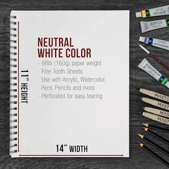 2 Pack 11"x14"(60 Sheets) Mixed Media Sketchbook {3}