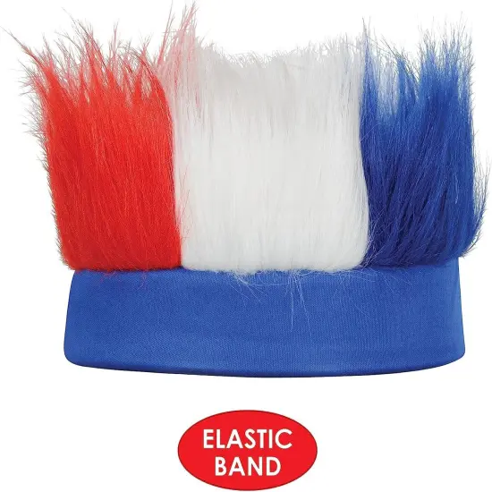 Red, White, & Blue Patriotic Hairy Headband {4}