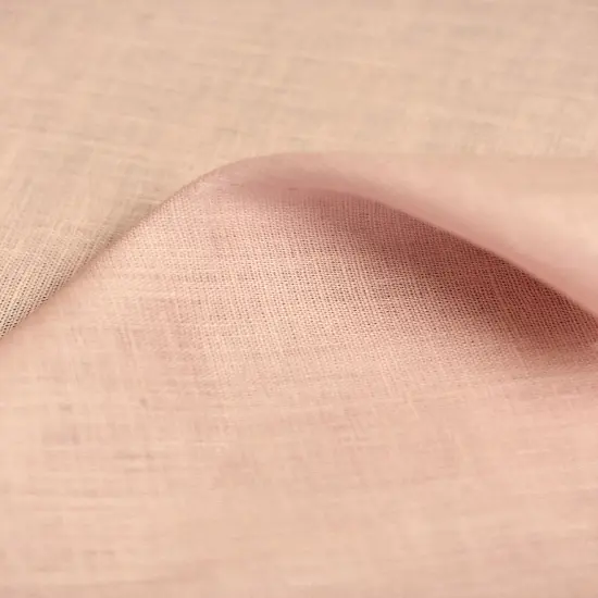 1 Yard Midweight Blush Pure Linen Fabric, Softened 5.5 Oz Solid Weave 58 Inch {1}