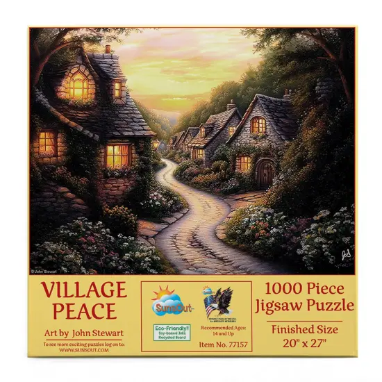 Sunsout Village Peace 1000 pc Jigsaw Puzzle 77157 {4}
