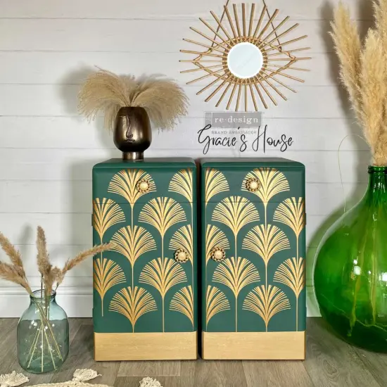 Decor Transfers&reg; 24x35 - Interlinked Fans - total sheet size 24"x35", cut into 3 sheets {3}