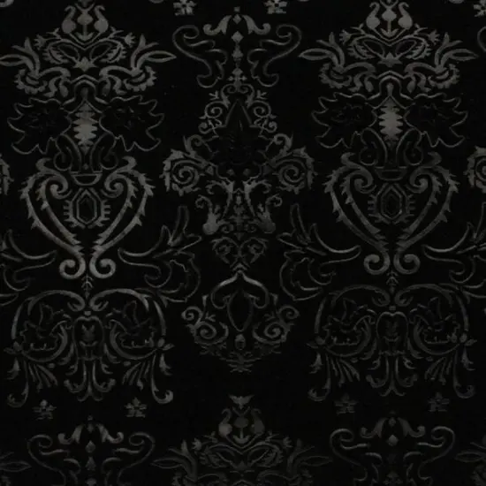 Embossed Stretch Velvet Fabric 4-Way Stretch, Soft for Costumes & Apparel Black {1}