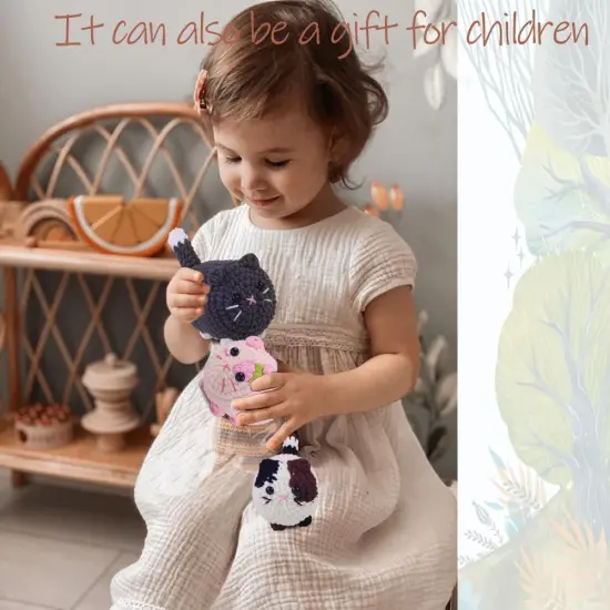 Animal Crochet Starter Kit - Grey Cat {5}