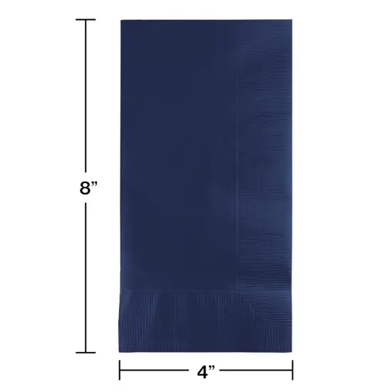 Navy Dinner Napkins 2Ply 1/8FLD - 50ct {2}