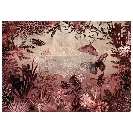 A1 Decoupage Fiber - Sepia Rainforest {1}