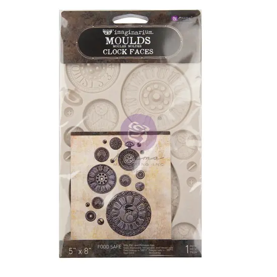 Finnabair Moulds - Clock Faces - 5" x 8" x 8mm Copyright #VA0002330077 {2}