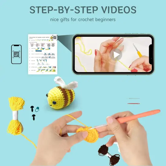 6PCS Crochet Animal Knitting Kit {3}