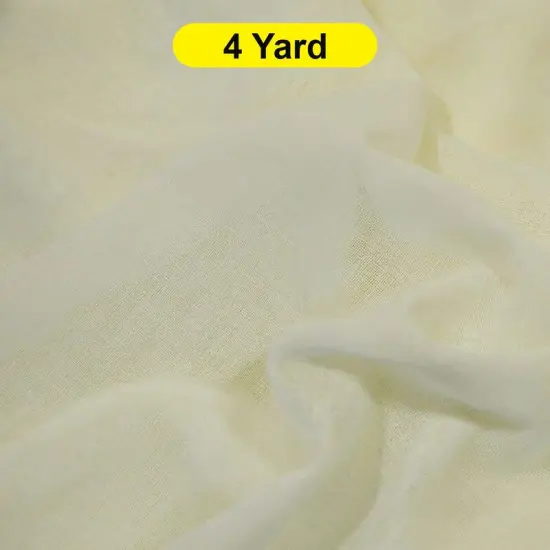 Extra Wide Turkish Sheer Fabric 108" Wide for Drapery and Curtains Ivory {1}