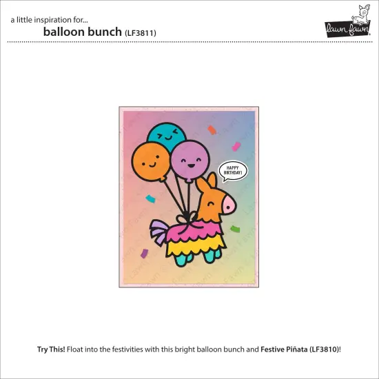 Lawn Cuts Custom Craft Die-Balloon Bunch {3}