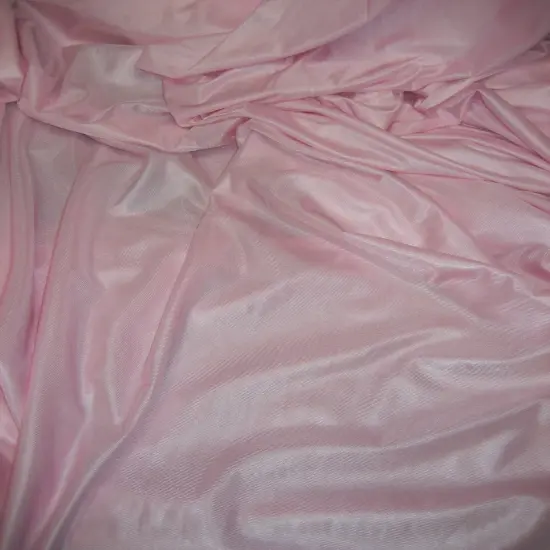 1 Yard Low Stretch Lt. Pink Tricot Polyester Fabric 108&Prime;-120&Prime; Wide {5}