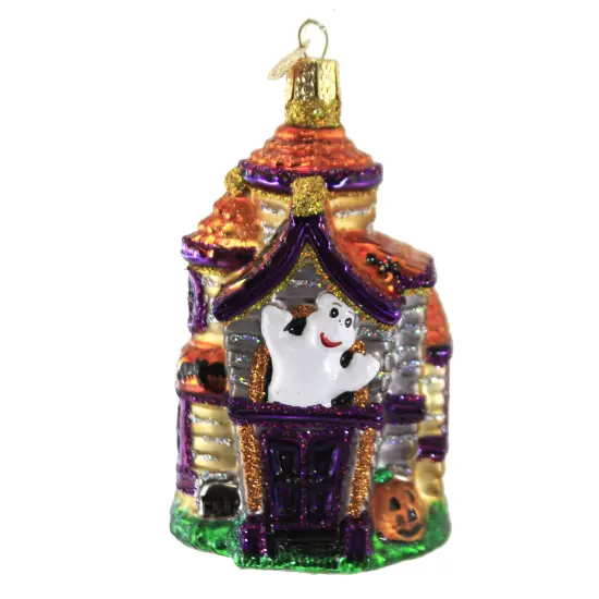 Old World Christmas 5.0 Inch Haunted House. Halloween Tree Ornament , Halloween Mansion Multicolored {1}