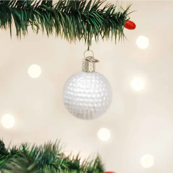 Old World Christmas 1.75 In Golf Ball Christmas Tree Ornament , Sports Tee Ornament White {3}